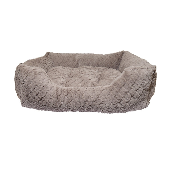 Chic Grey & Pink 40 Winks Dog Bed for Ultimate Comfort