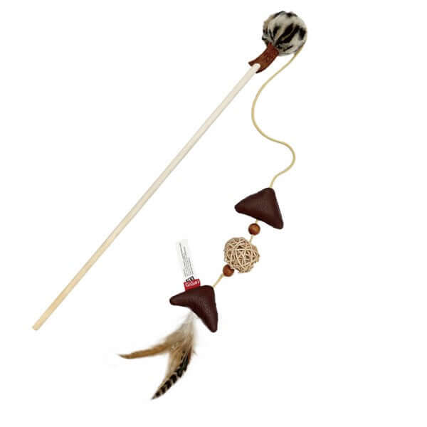 GiGwi Eco Line Cat Feather Teaser With Silvervine - Image 2