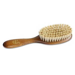 Deshedding Brush for Cats – Wooden Handle Grooming Tool for Thick Coats