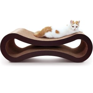 Cat Scratcher – Infinity-Shaped Cardboard Bed and Furniture Protector
