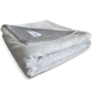 PetFusion Luxurious Reversible Gray Micro Plush Pet Blanket