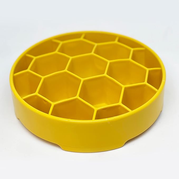 Sodapup Honeycombe Yellow eBowl Slow Feeder - Image 3