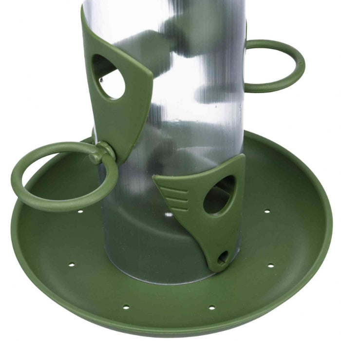 Wild Bird Seed Feeder With Plate 29cm Plastic Hanging 750ml - Image 4